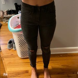 High Rise Black Madewell Jeans